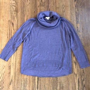 Coldwater Creek Cowl Neck Sweater in purple